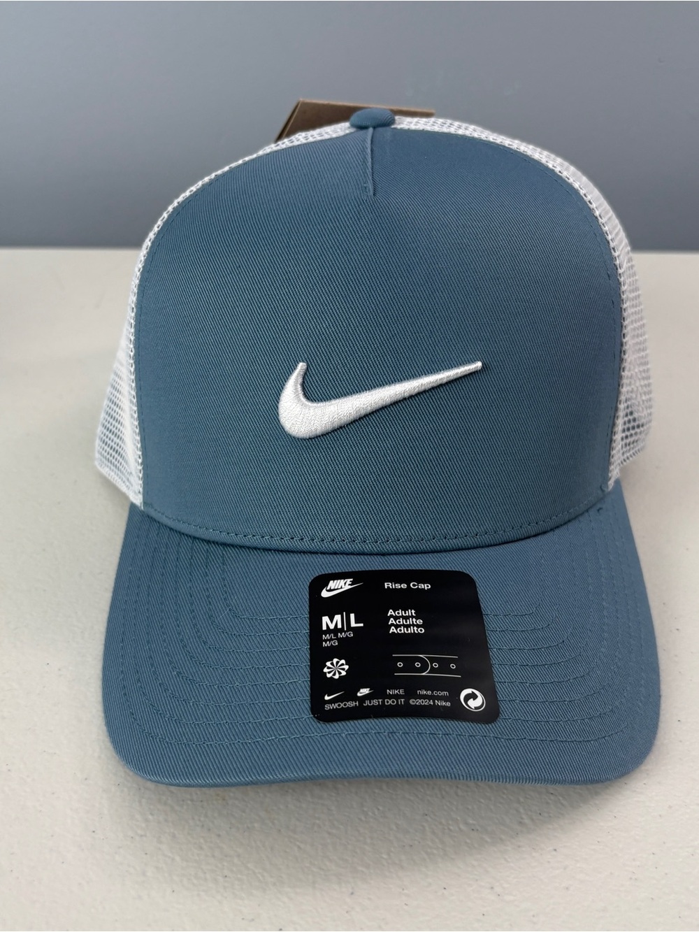 Nike Hat Rise Cap Snapback Blue Structured Trucker Adult Unisex II1314-006